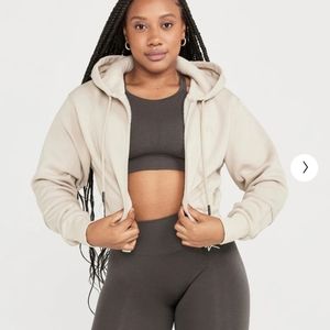 **SOLD** Classic Lounge Cropped Zip Up
